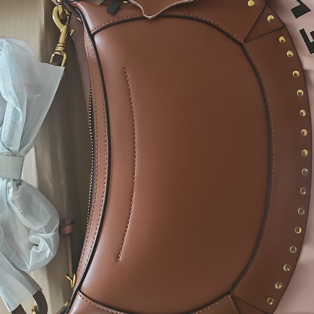 Nwt Isabel Marant Oskan Moon Brown Bag - Picture 8 of 10